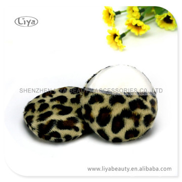 Attractive Leopard Cosmetic Facial Puff Free Sample